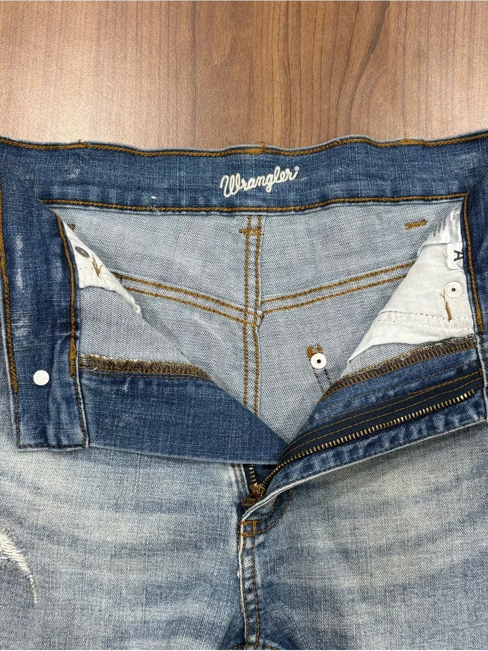 Wrangler x Colosseum LSU Tigers Retro High Rise Cut-Off Denim Shorts